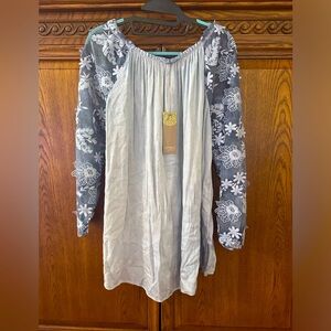 NWT Amble embroidered viscose lightweight tunic